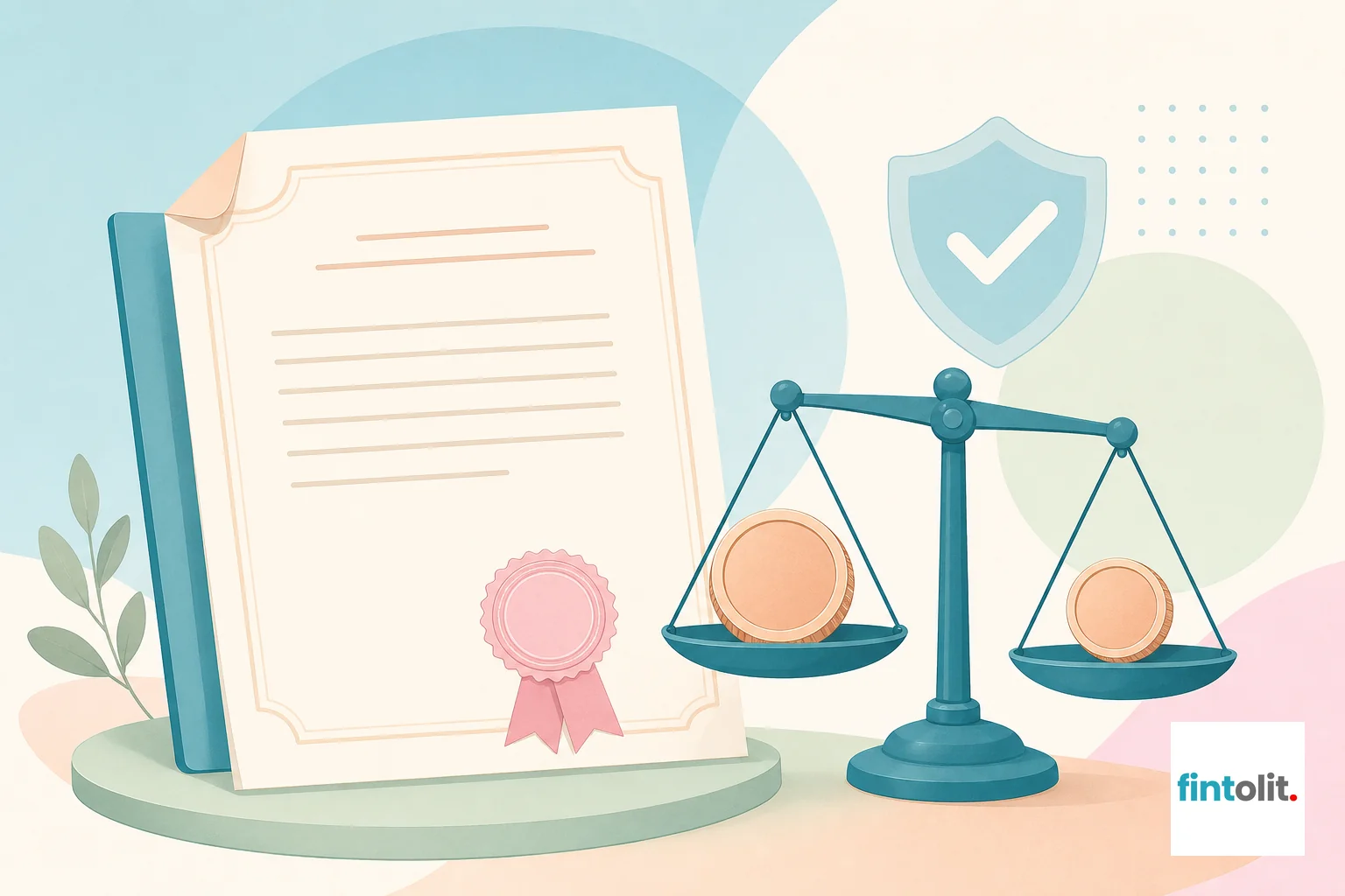 Illustration symbolizing stamp duty cost comparison between gift and sale deeds. Modern minimal illustration style with clean lines and one clear symbolic focal element drawn from the article's subject. Subtle detail suggesting trust or